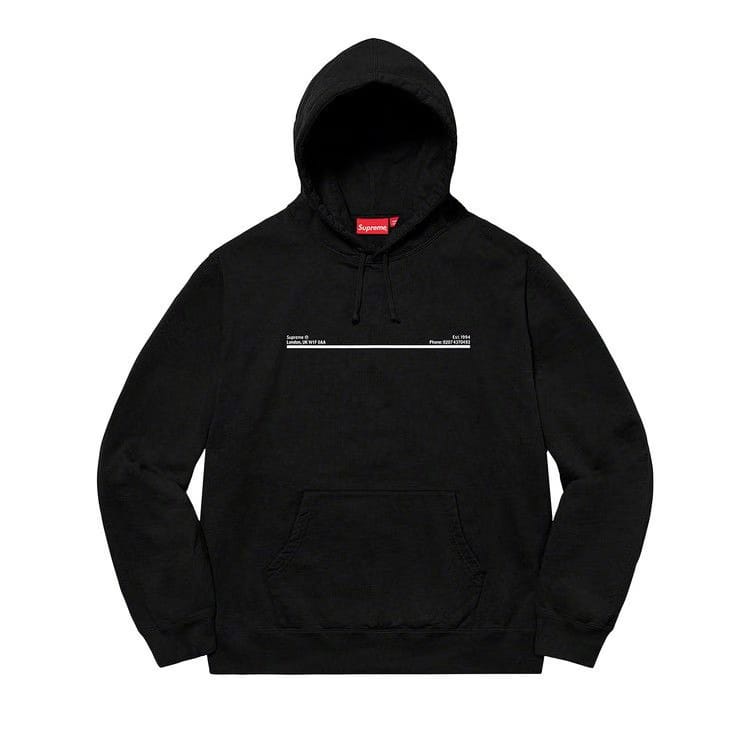 Supreme Shop Hoodie - New York Black