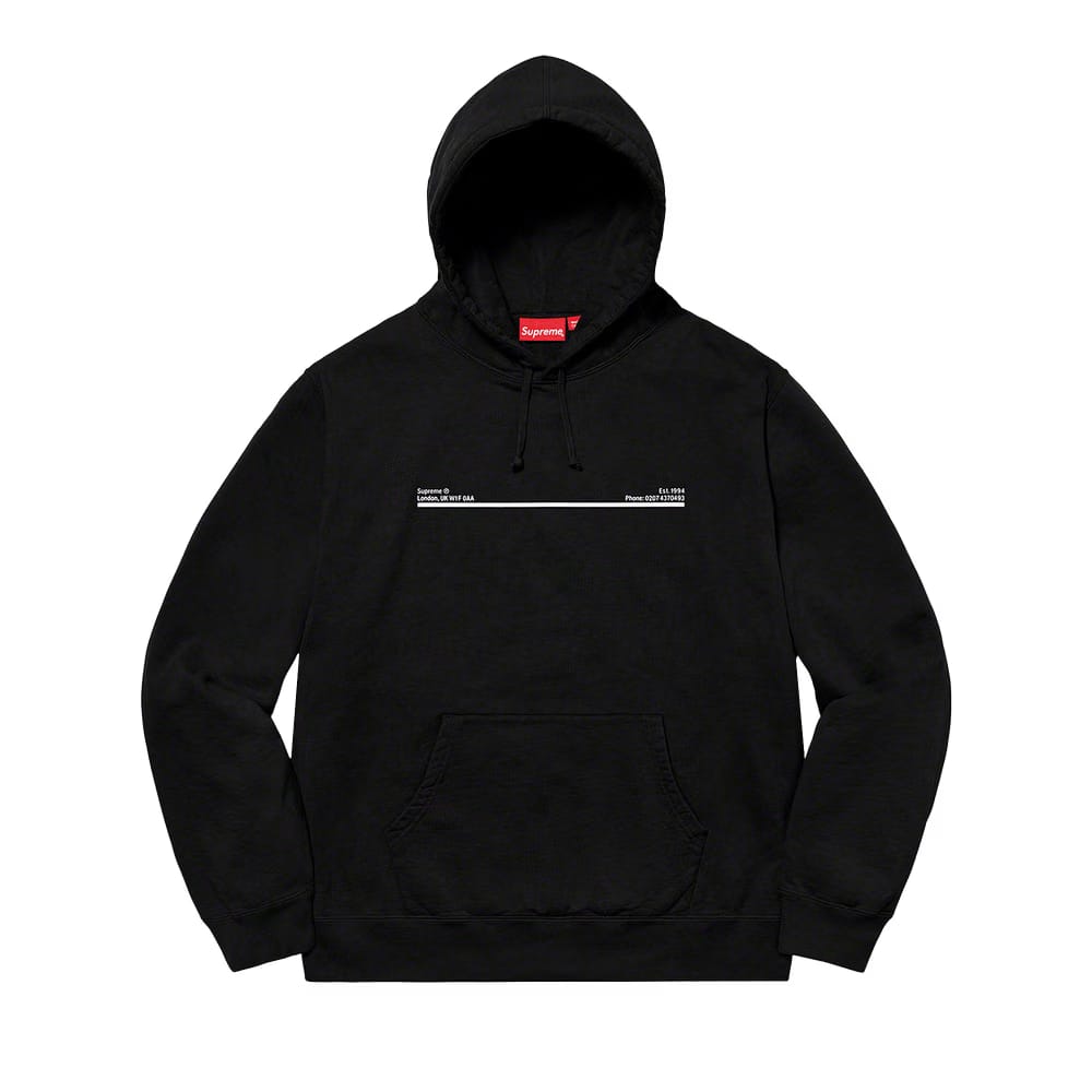 Supreme Shop Hoodie - New York Black