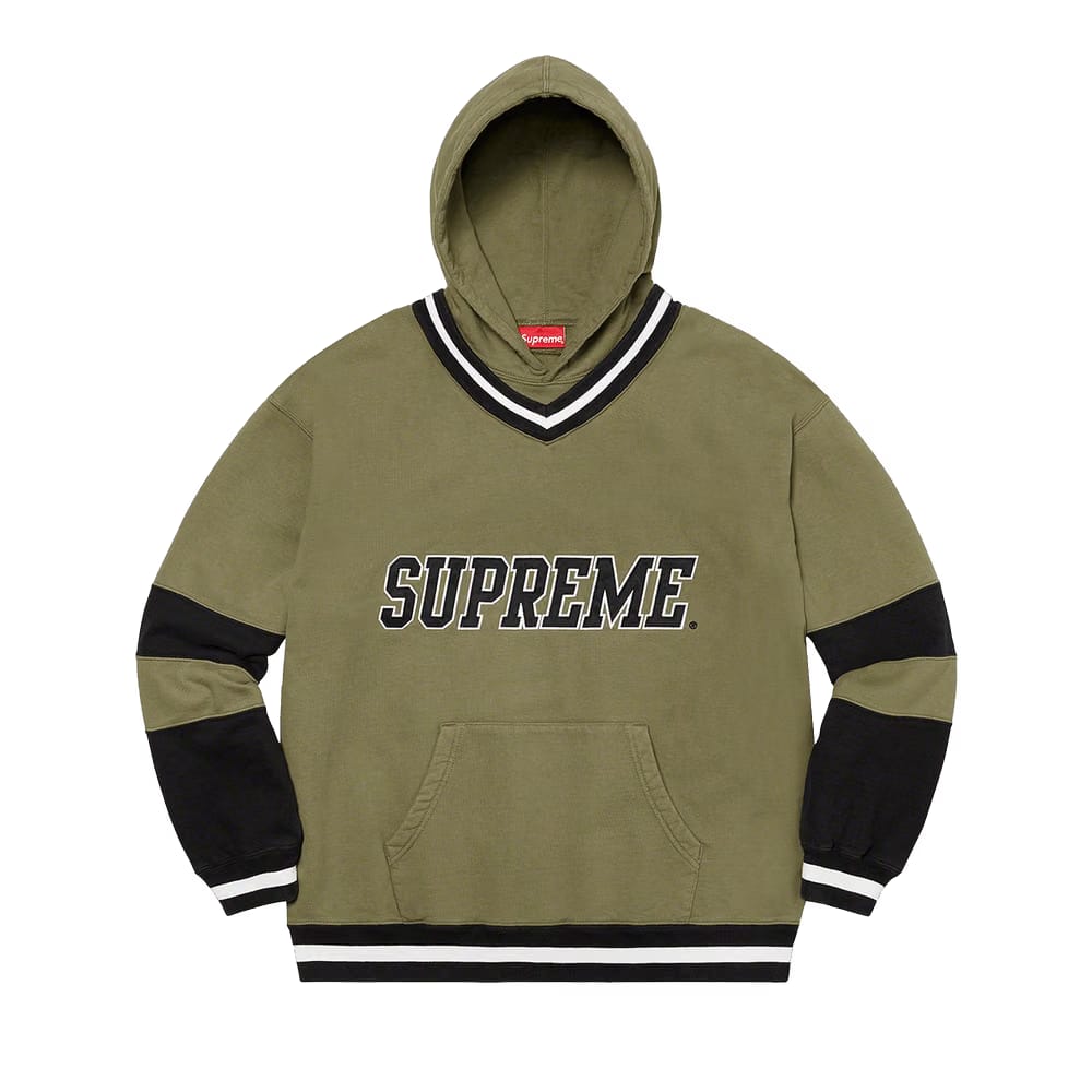Supreme Hockey Hoodie Light Olive