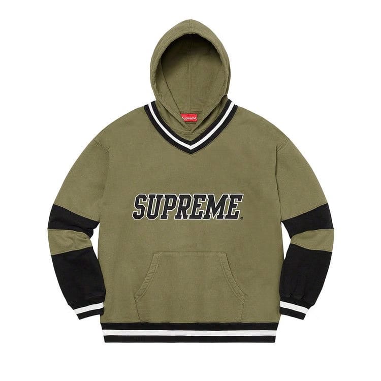 Supreme Hockey Hoodie Light Olive