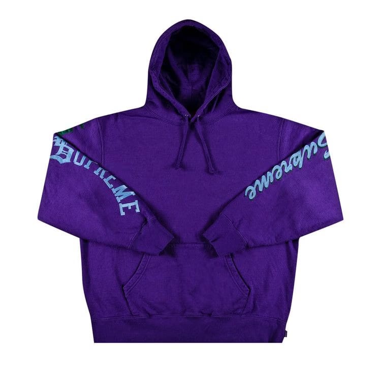 Supreme Multi Logo Hoodie Purple