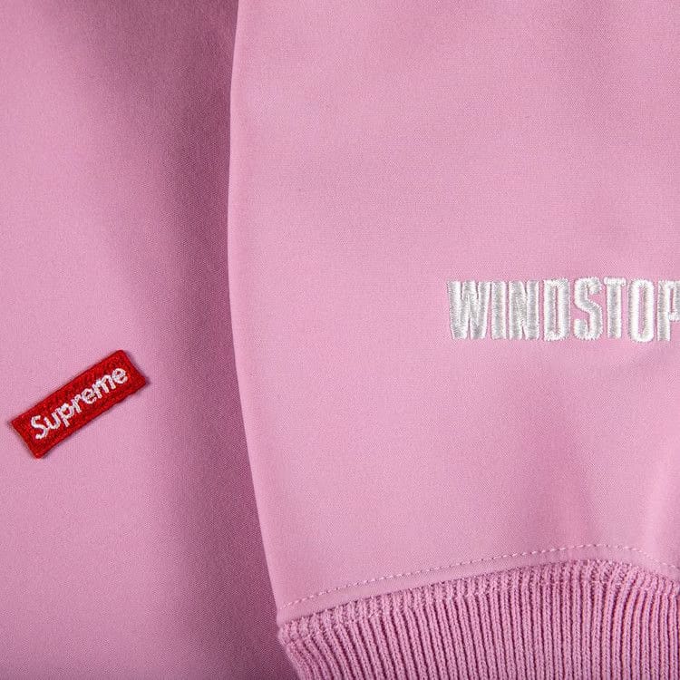 Supreme x WINDSTOPPER Zip Up Hoodie Pink