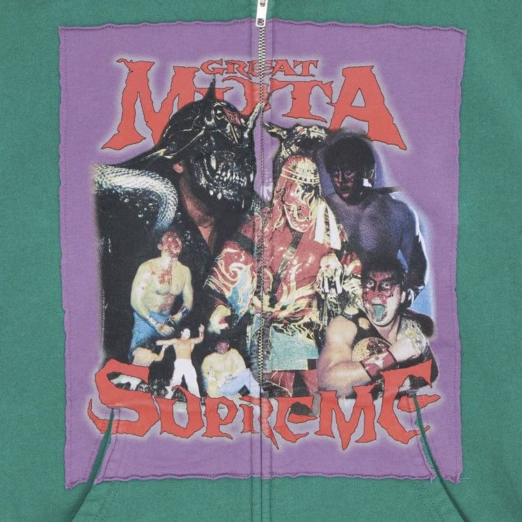 Supreme Muta Zip Up Hoodie Light Pine