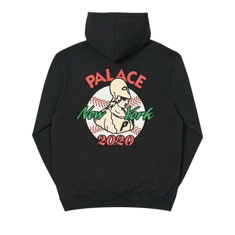 Palace x New Era NY Hoodie Black