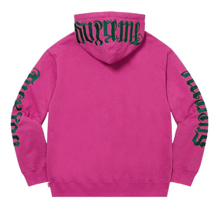 Supreme Ambigram Hoodie Raspberry