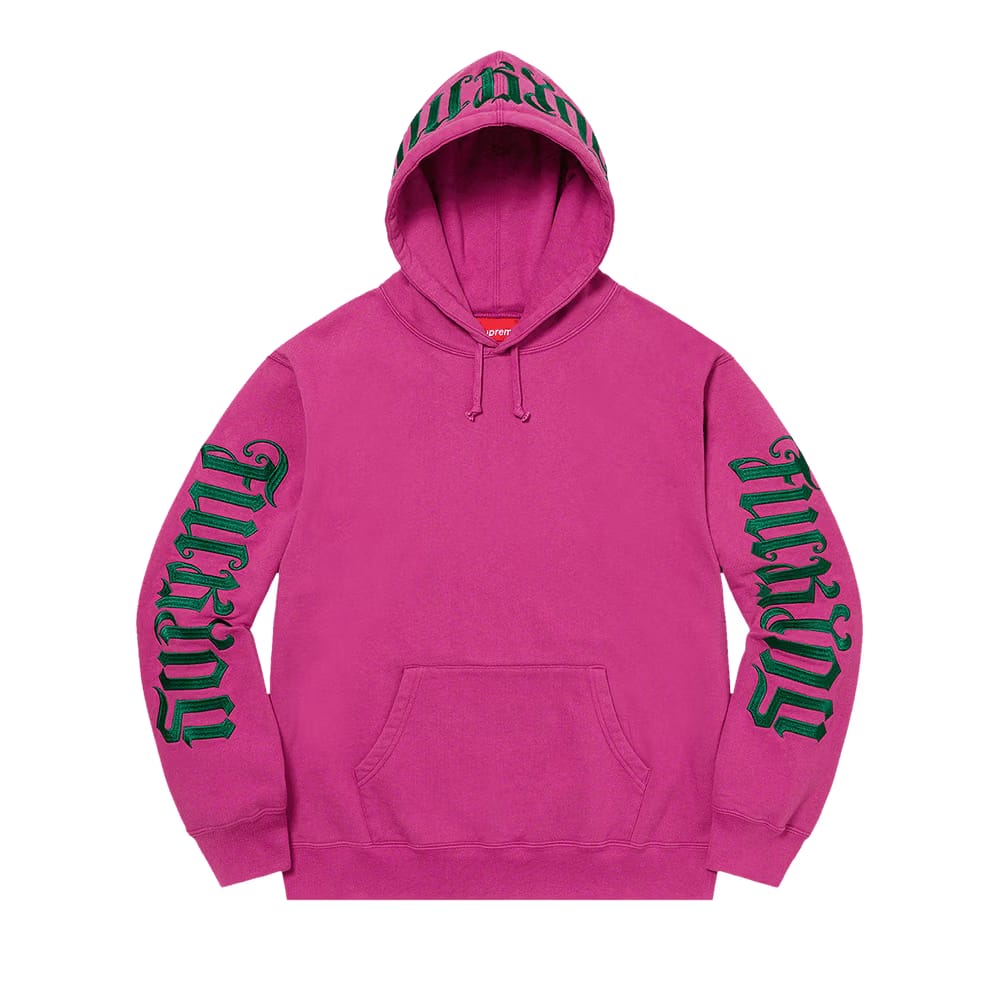 Supreme Ambigram Hoodie Raspberry