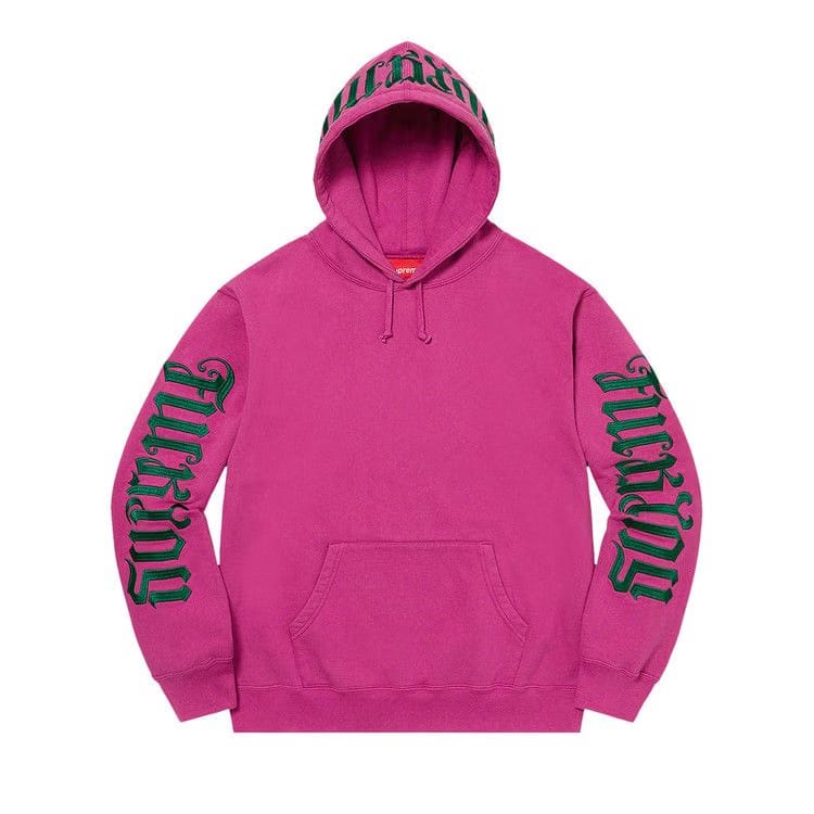 Supreme Ambigram Hoodie Raspberry