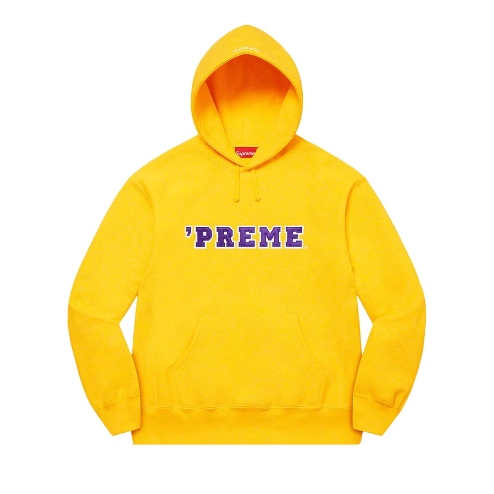 Supreme Preme Hoodie Yellow