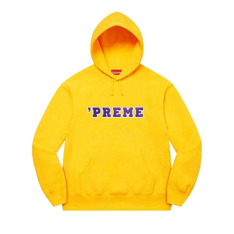 Supreme Preme Hoodie Yellow