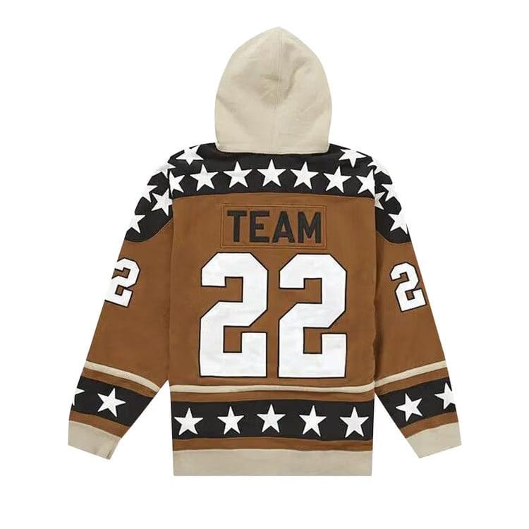 Supreme Hockey Hoodie Brown