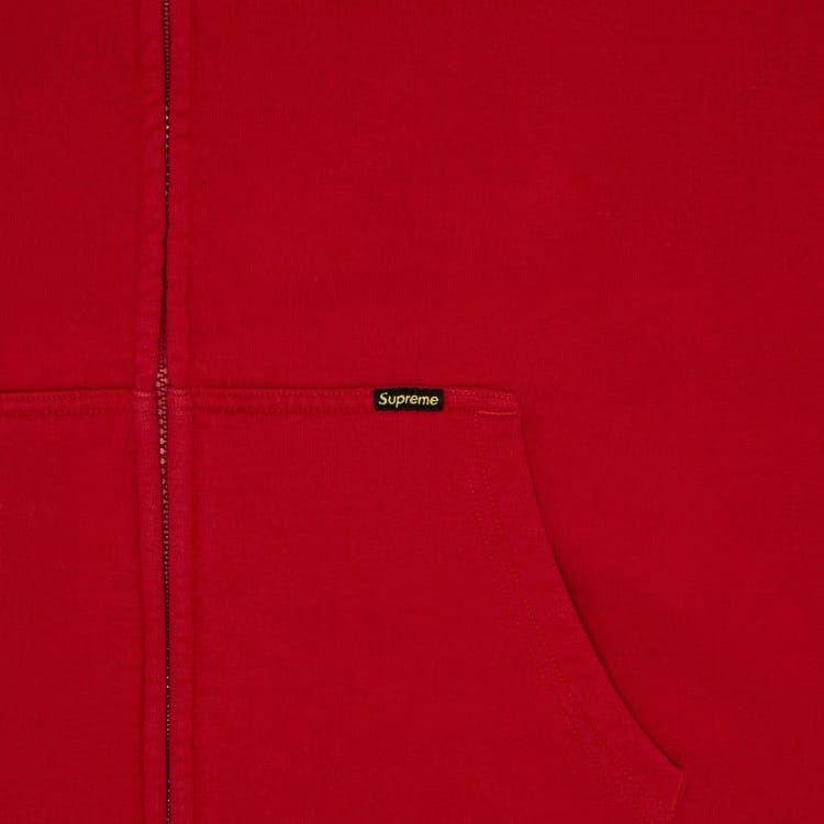 Supreme Work Zip Up Hoodie Red
