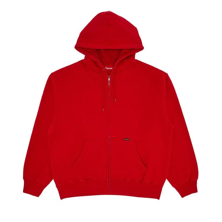 Supreme Work Zip Up Hoodie Red