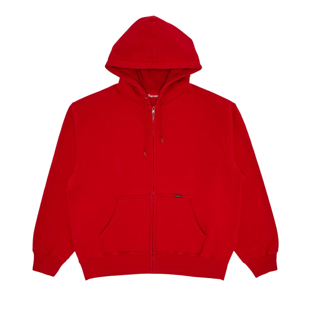 Supreme Work Zip Up Hoodie Red