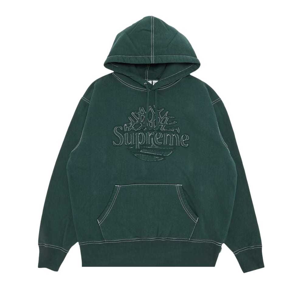 Supreme x Timberland Hoodie Dark Green