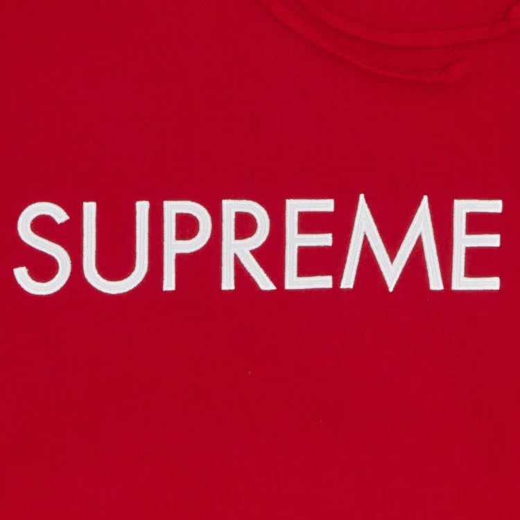Supreme Capital Hoodie Red