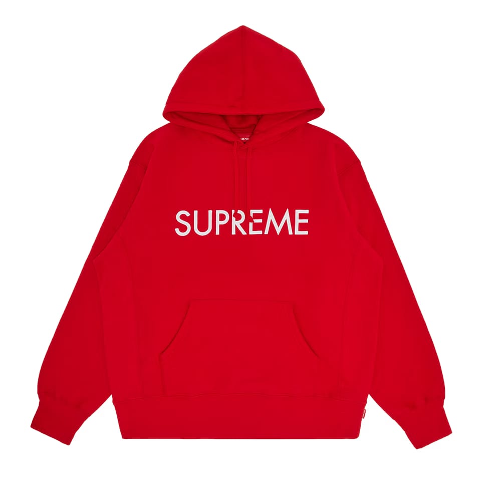Supreme Capital Hoodie Red