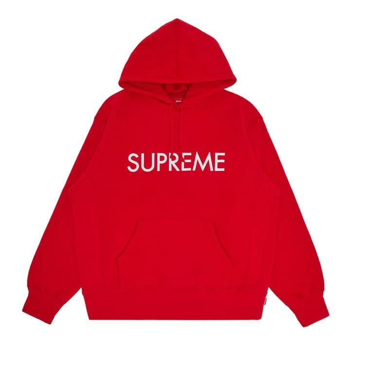 Supreme Capital Hoodie Red
