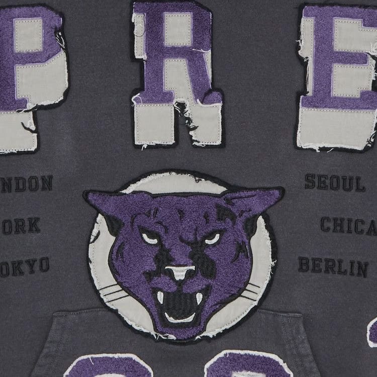 Supreme Washed Panther Hoodie Black