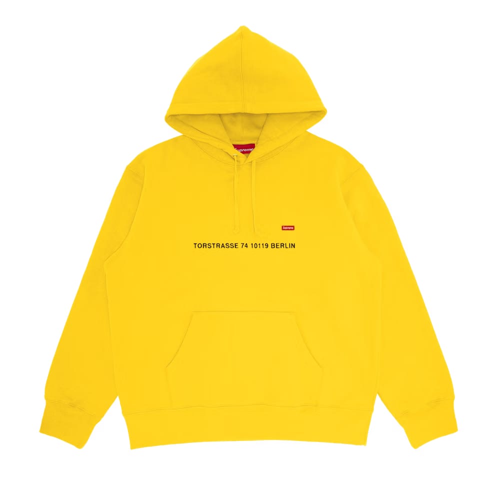 Supreme Shop Small Box Hoodie - Berlin Yellow