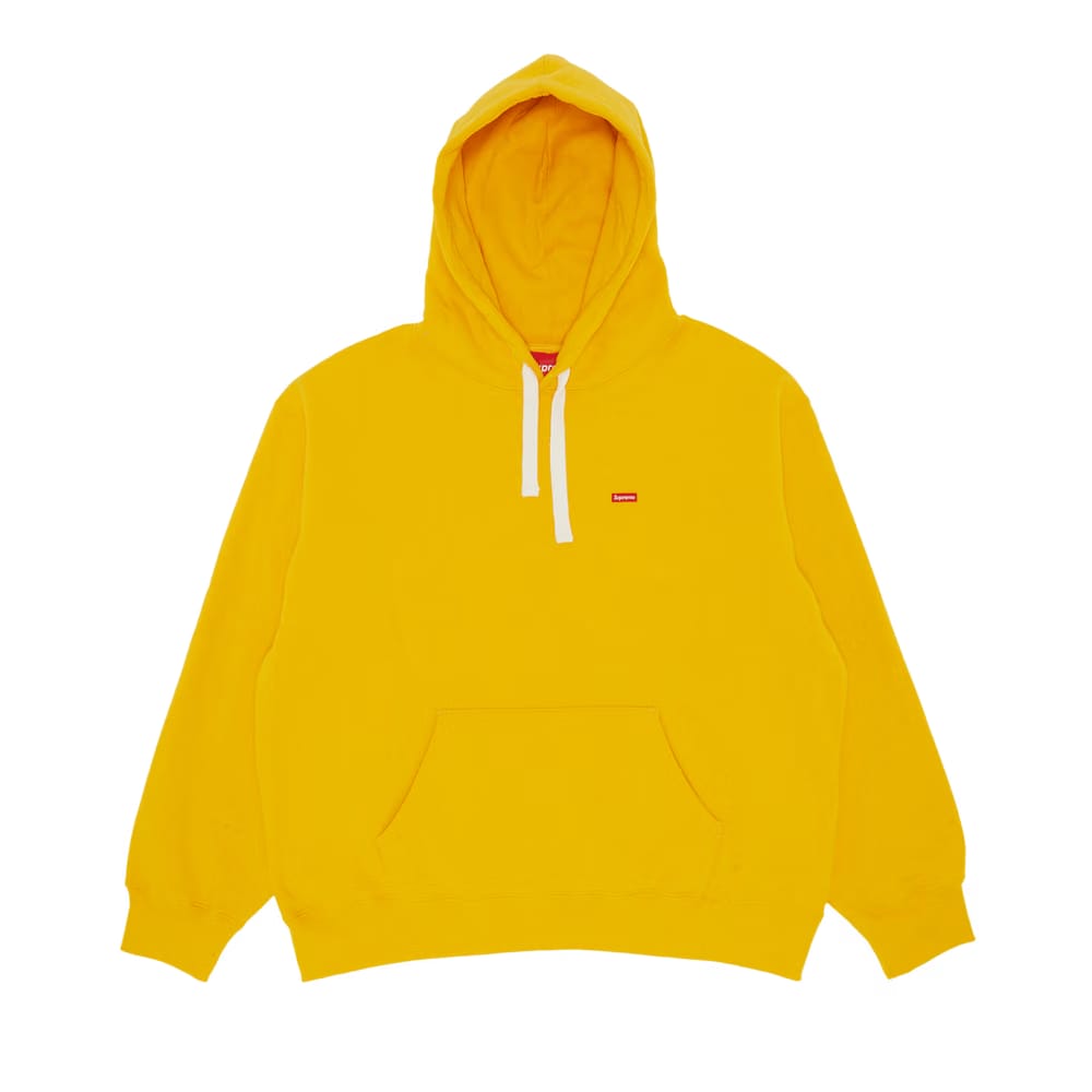 Supreme Small Box Drawcord Hoodie Bright Gold