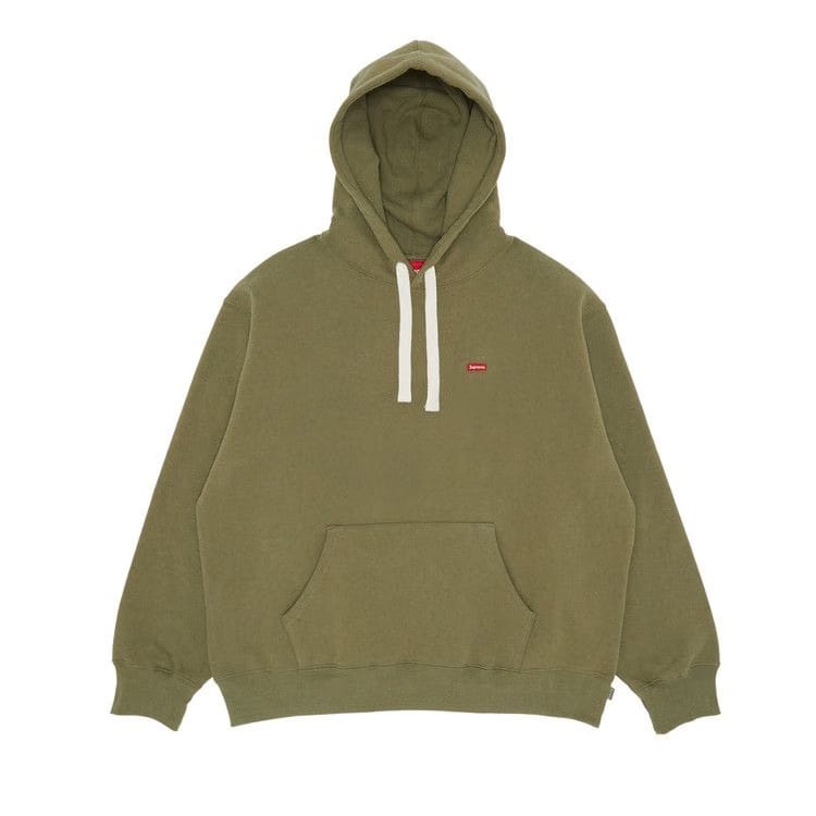 Supreme Small Box Drawcord Hoodie Light Olive