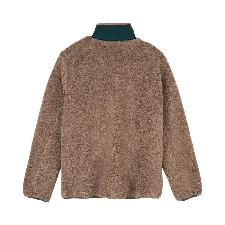 Brain Dead Teddy Sherpa Half Zip Jacket Nutmeg