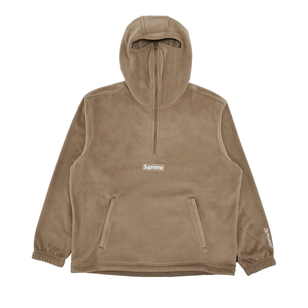 Supreme Polartec Facemask Half Zip Hoodie Taupe