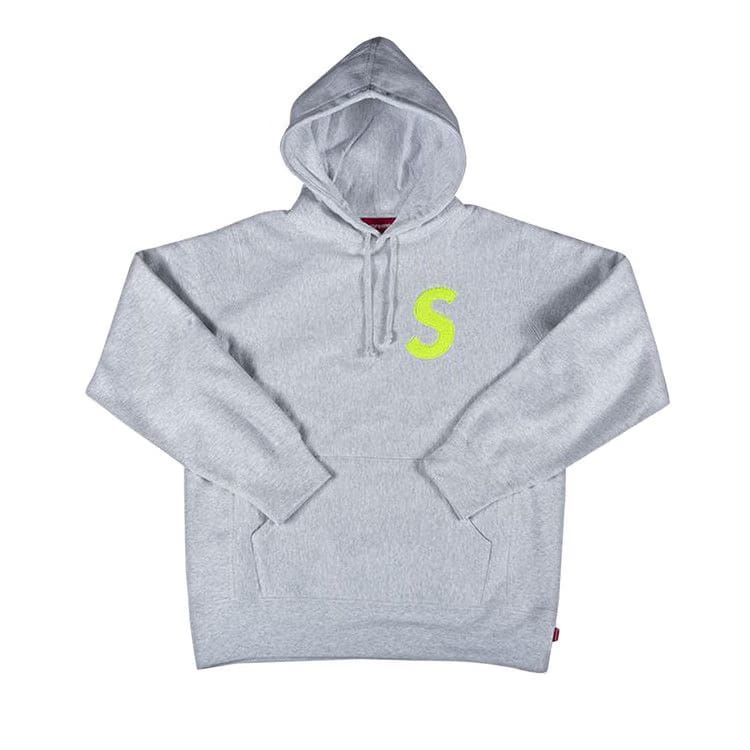 Supreme S Logo Hoodie Ash Grey