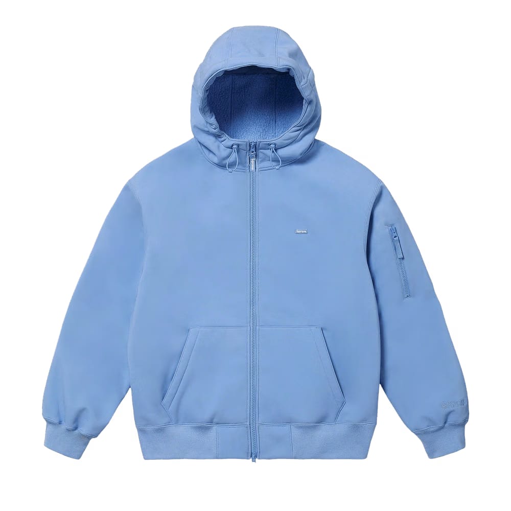Supreme WINDSTOPPER Zip Up Hoodie Light Blue