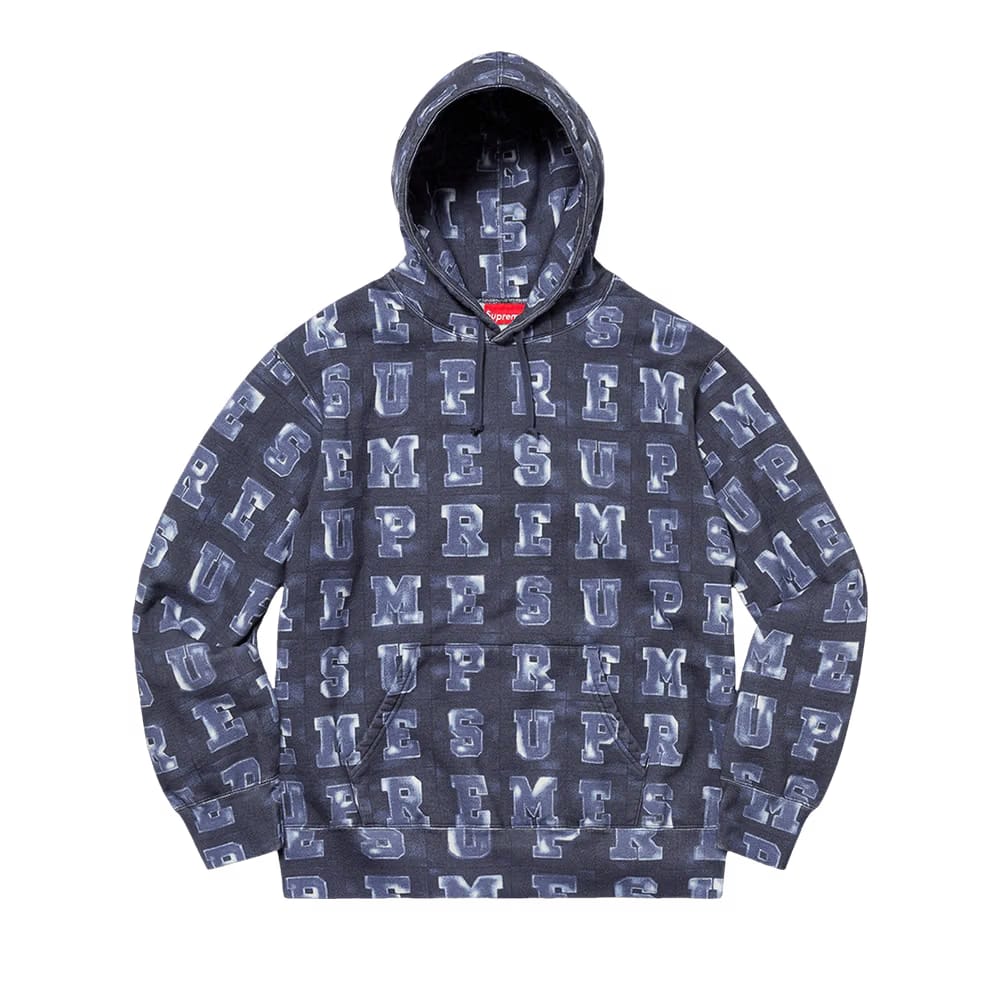 Supreme Blocks Hoodie Navy