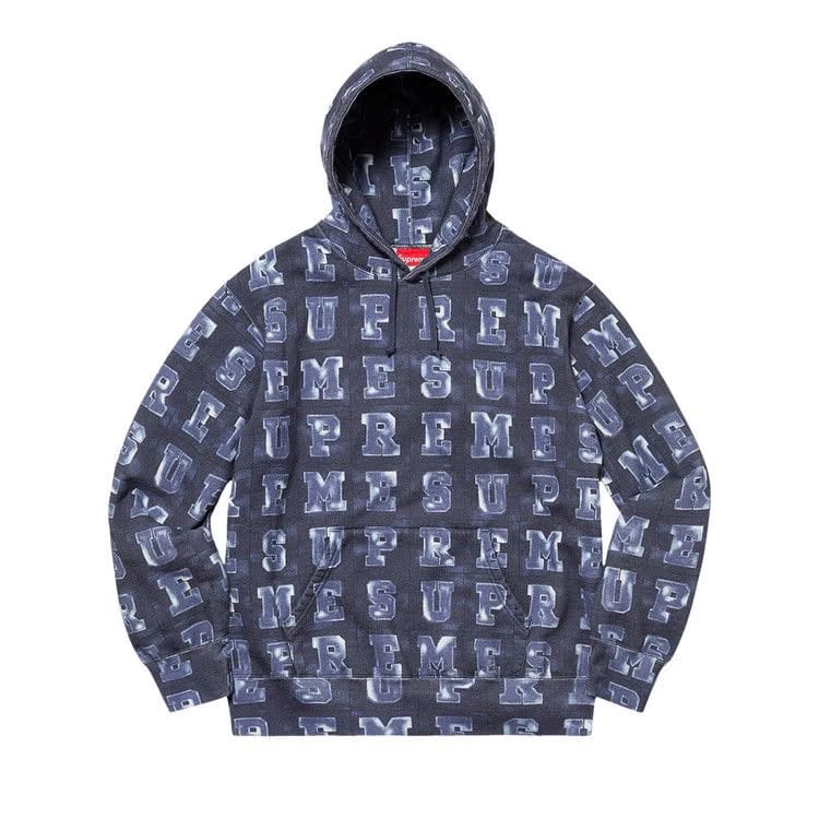 Supreme Blocks Hoodie Navy
