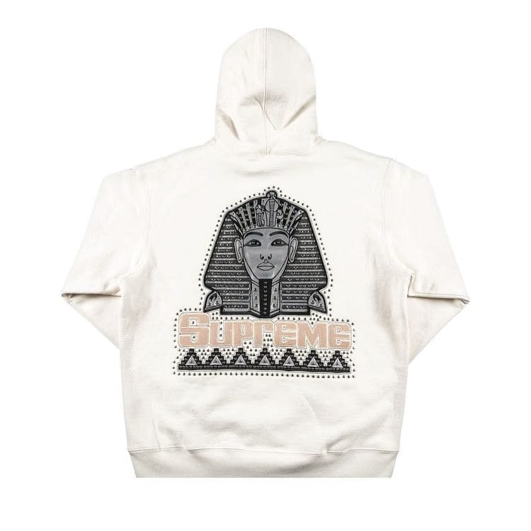 Supreme Pharaoh Studded Hoodie Natural