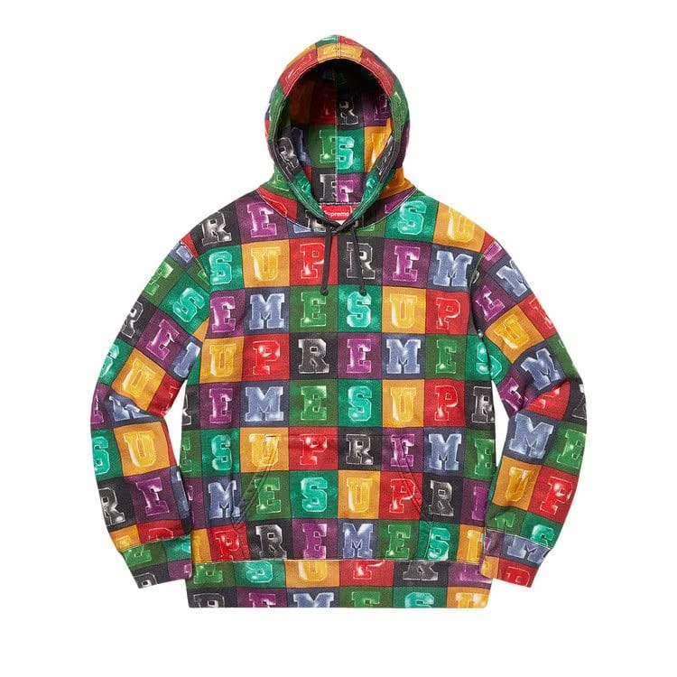 Supreme Blocks Hoodie Multicolor