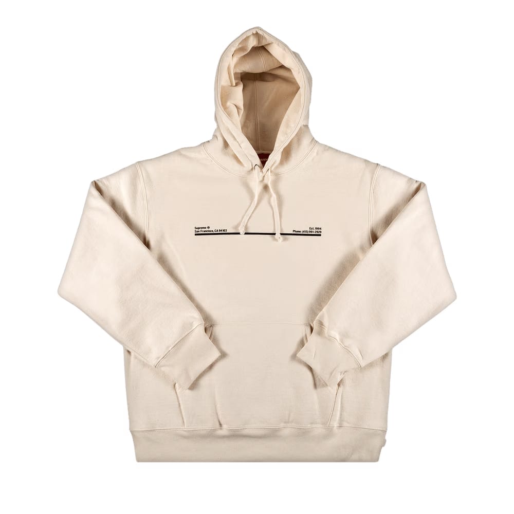 Supreme Shop Hoodie - San Francisco Natural