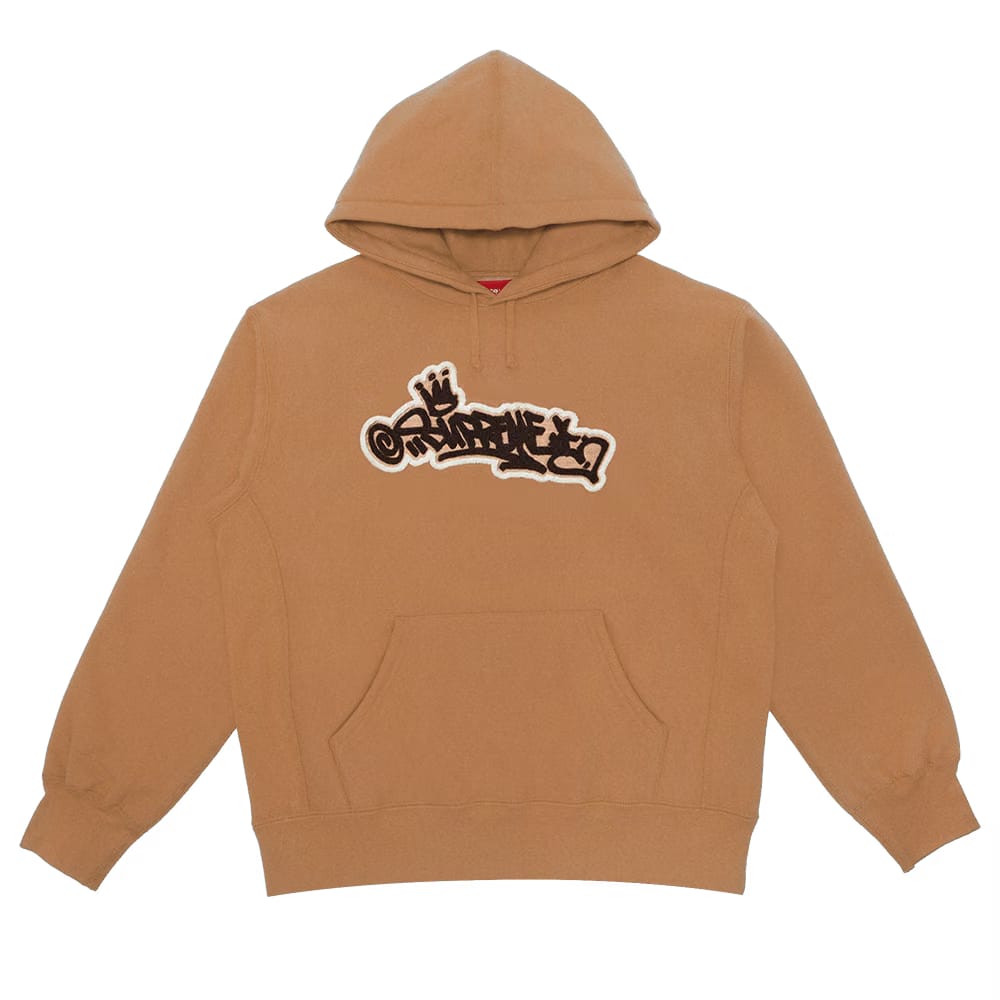 Supreme Handstyle Hoodie Brown