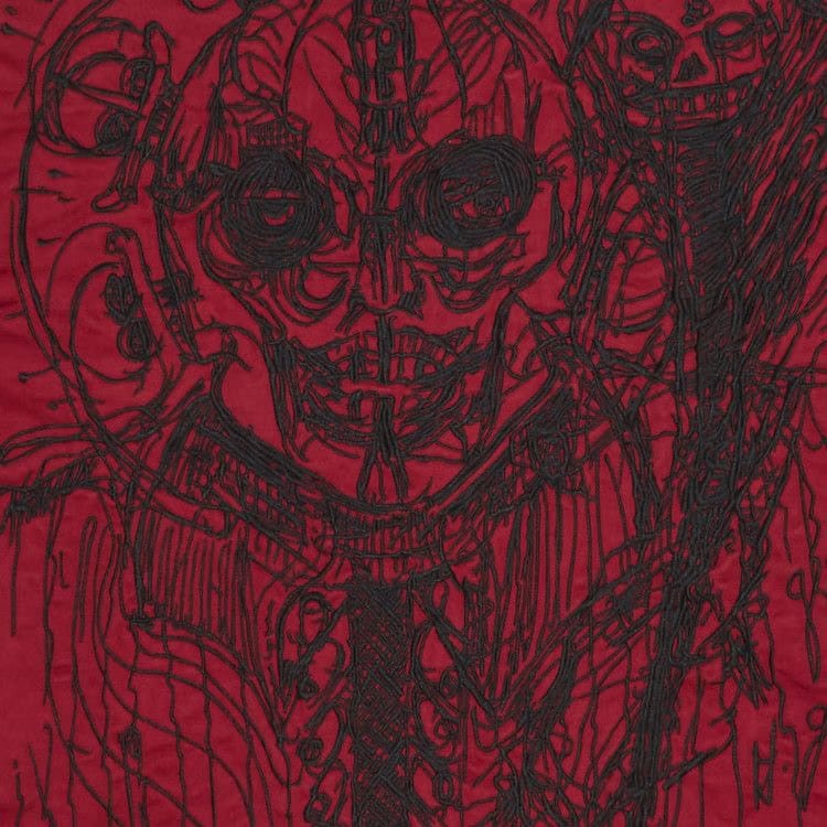 Supreme H.R. Giger Embroidered Work Jacket Red
