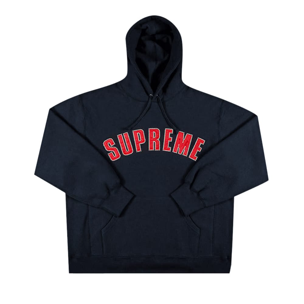 Supreme Pearl Logo Hoodie Navy