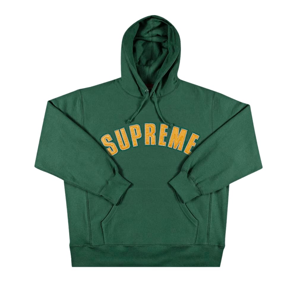 Supreme Pearl Logo Hoodie Dark Green