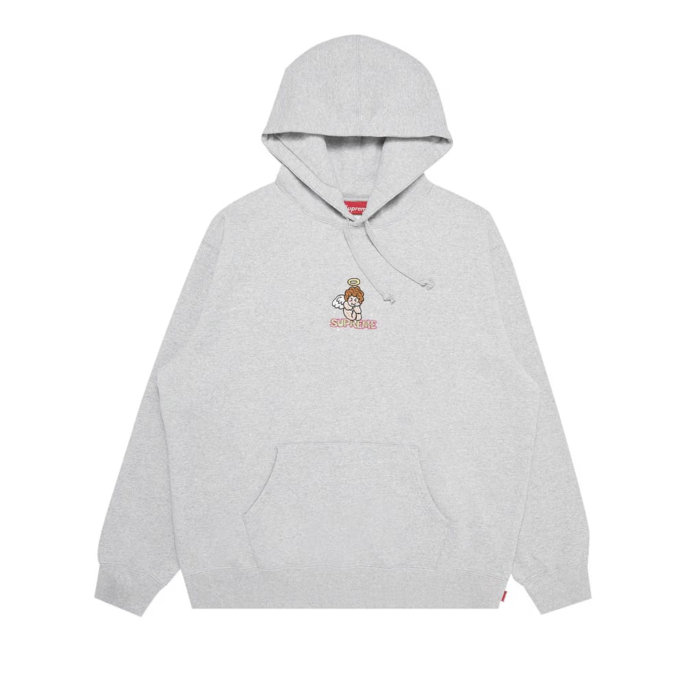 Supreme Angel Hoodie Heather Grey