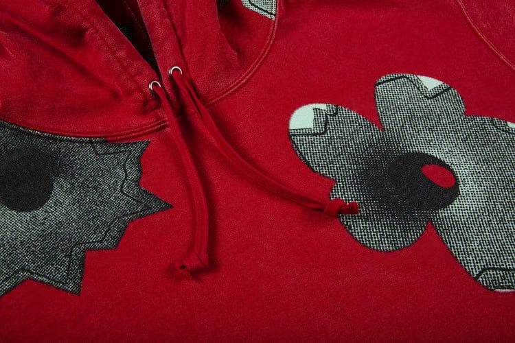 Supreme x Nate Lowman Hoodie Red