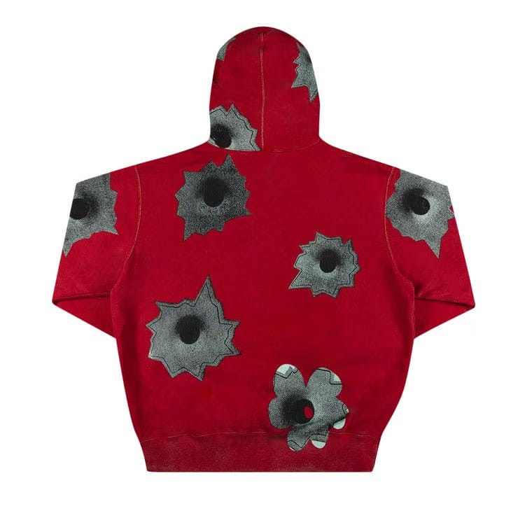 Supreme x Nate Lowman Hoodie Red
