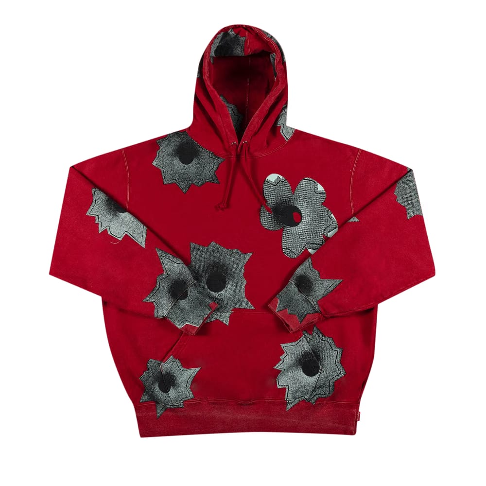 Supreme x Nate Lowman Hoodie Red