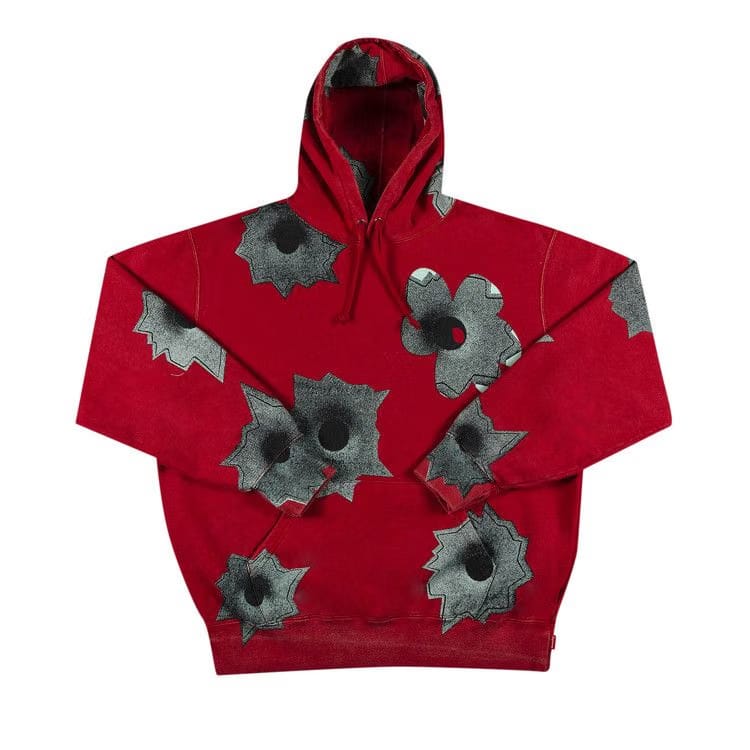 Supreme x Nate Lowman Hoodie Red