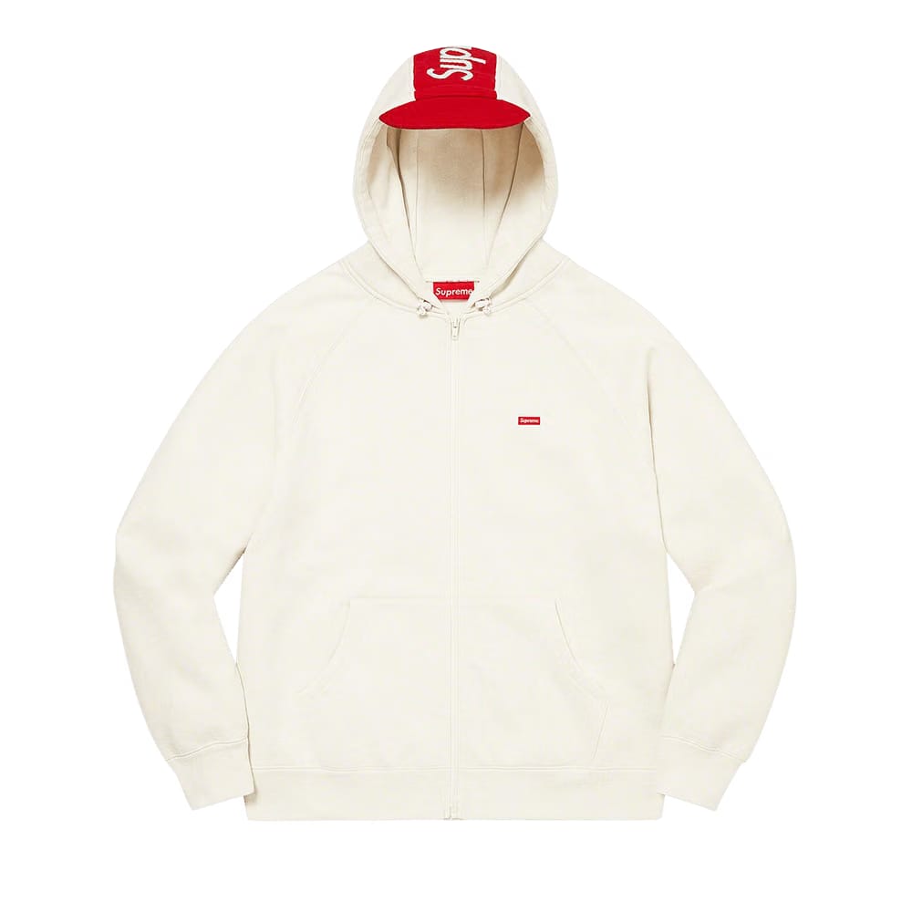 Supreme Brim Zip Up Hoodie Stone