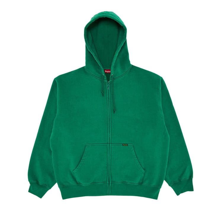 Supreme Work Zip Up Hoodie Green