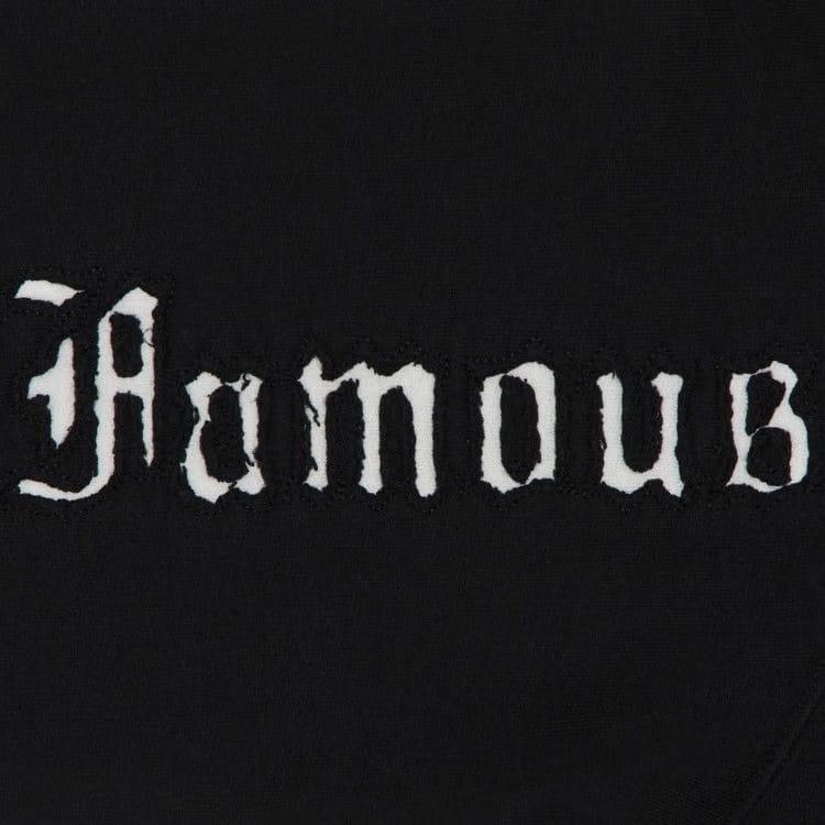 Supreme Contrast Cutout Hoodie Black