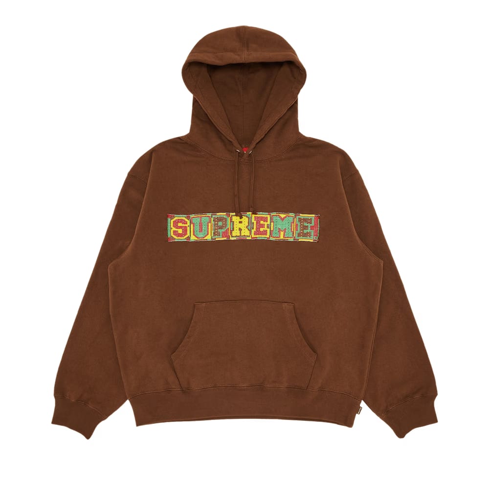 Supreme Beaded Hoodie Brown