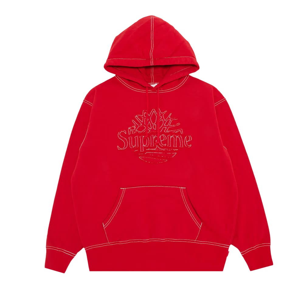 Supreme x Timberland Hoodie Red
