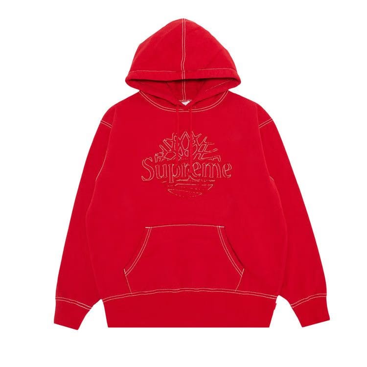 Supreme x Timberland Hoodie Red