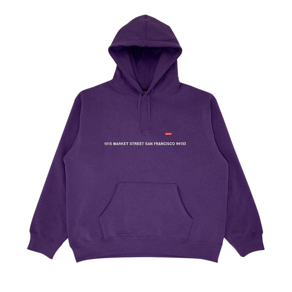 Supreme Shop Small Box Hoodie - San Francisco Dark Purple
